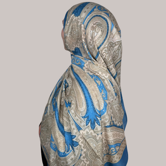 Vintage Hijab Blue