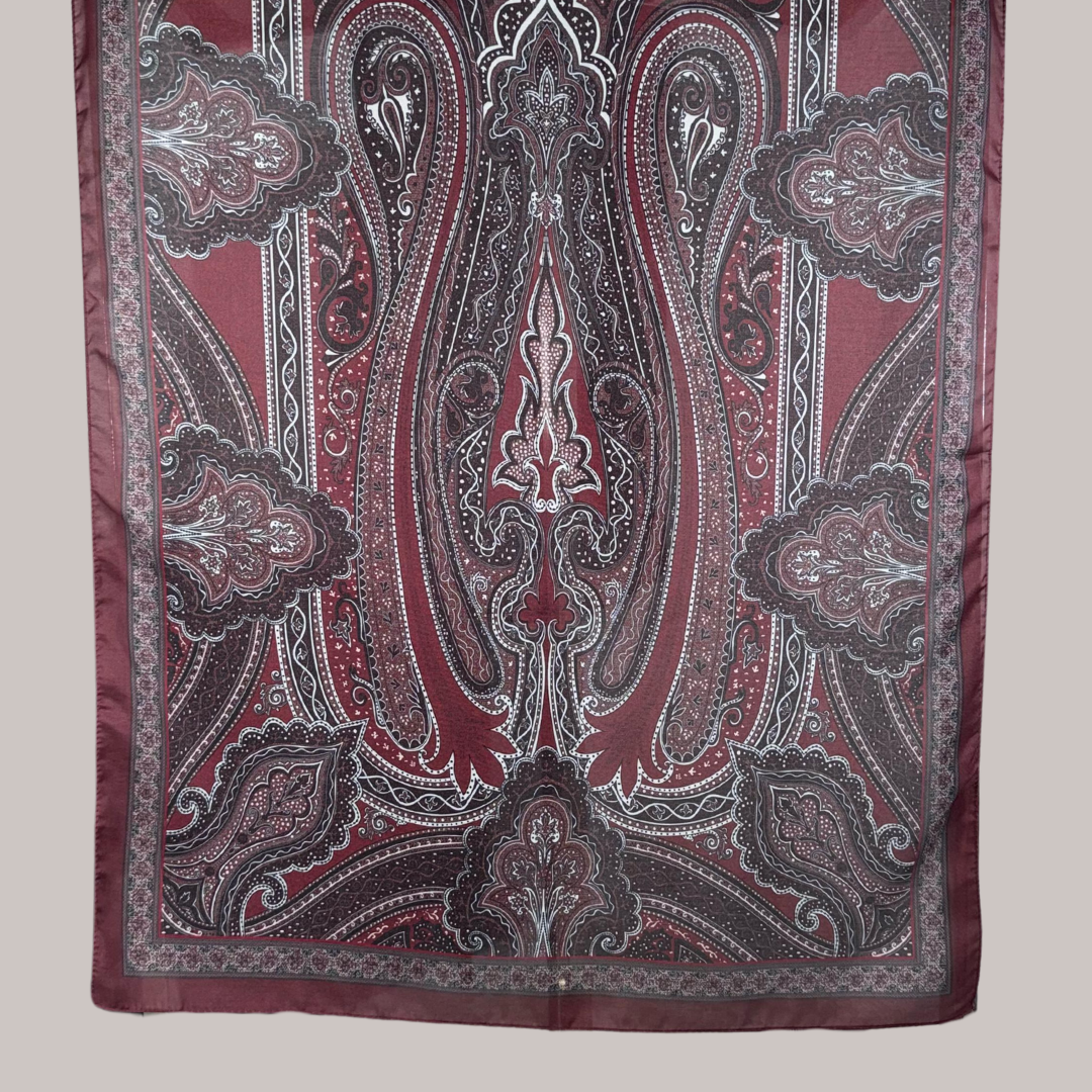 Vintage Hijab Burgundy