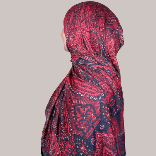 Oriental Hijab Cherry