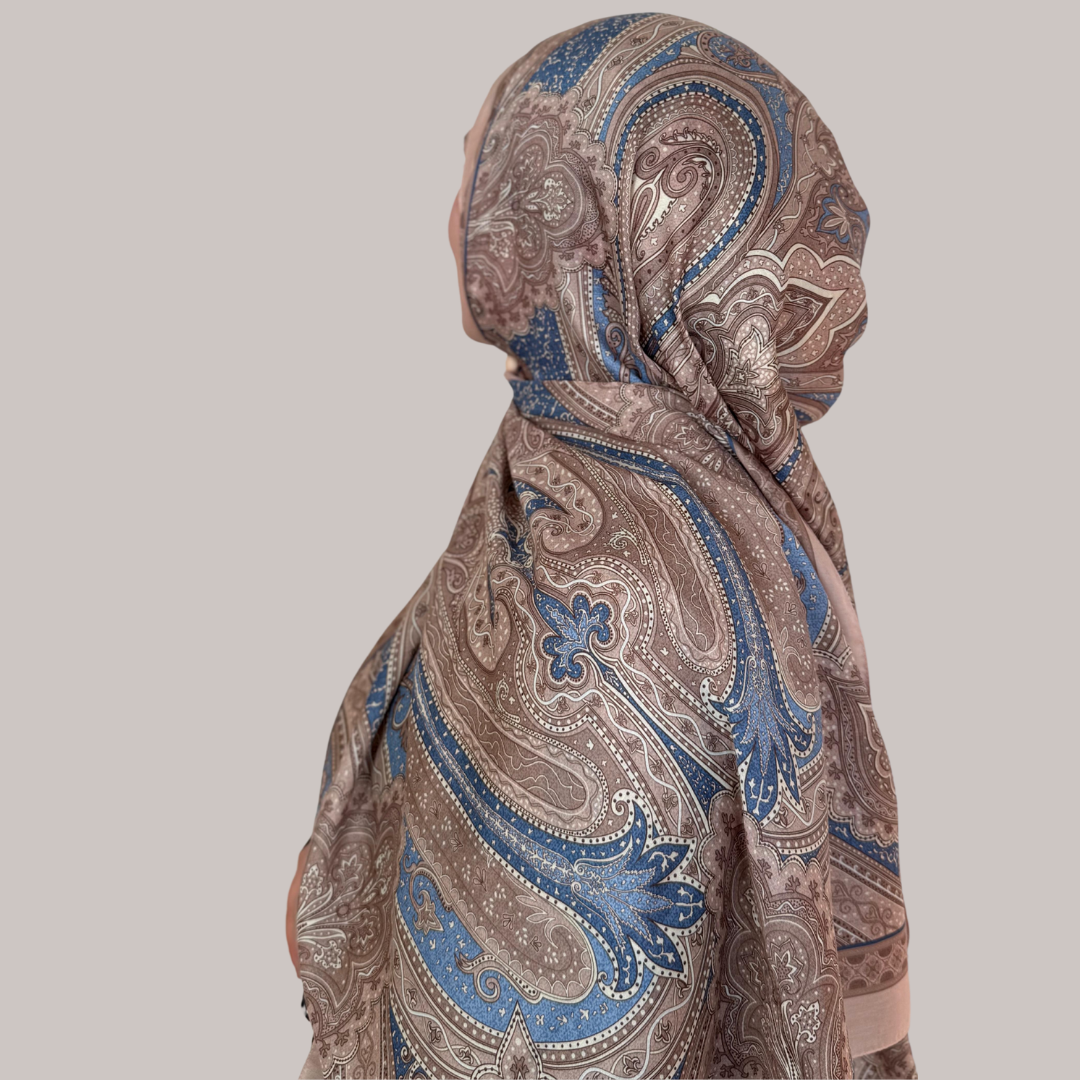 Vintage Hijab Royale-Blue